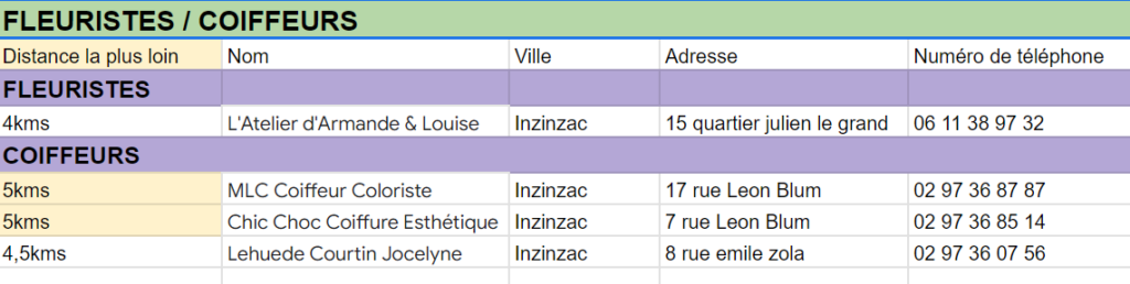 commerces plaisirs
Stage APEF