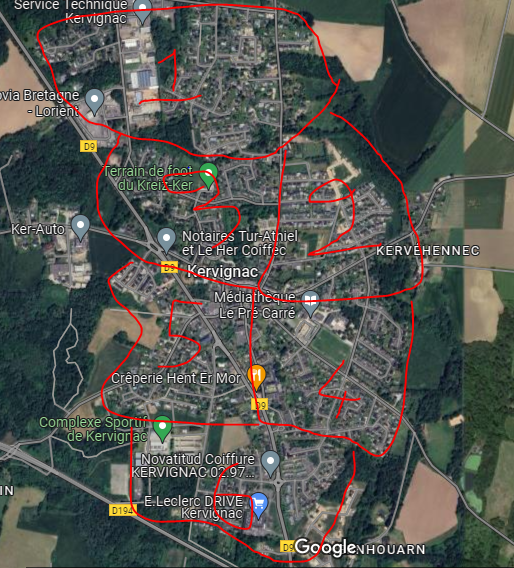 Plan de prospection Kervignac
Stage l'APEF