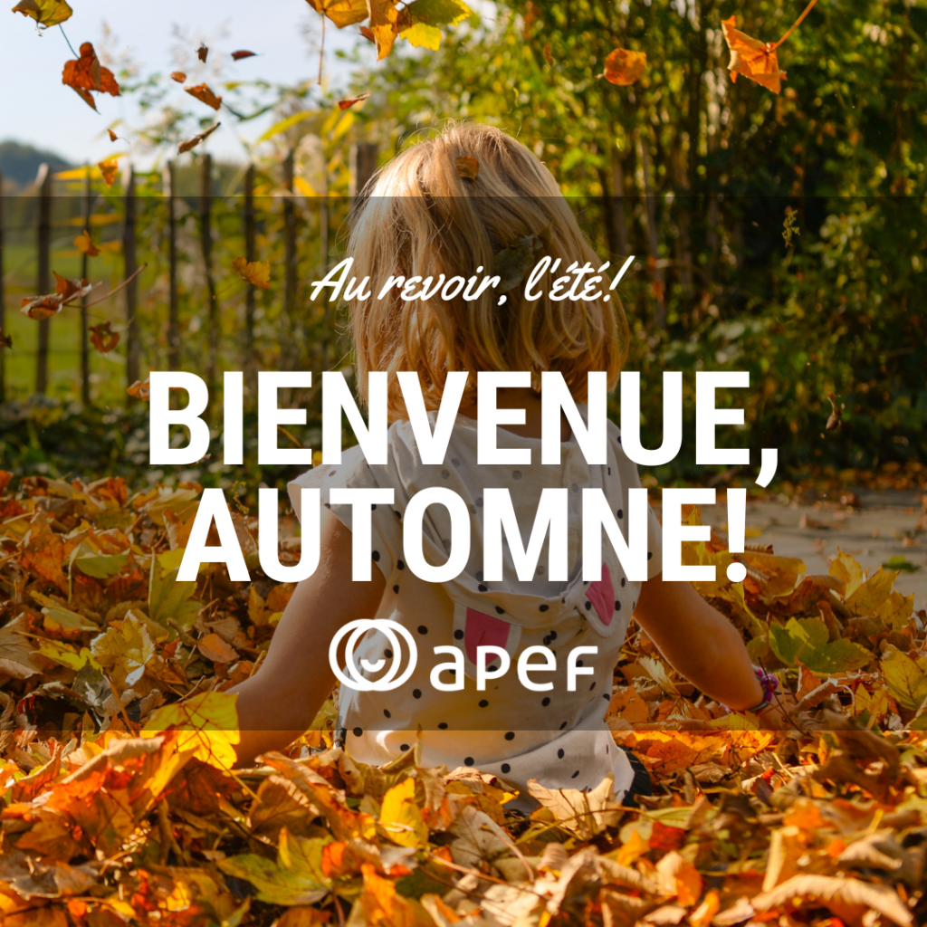 Publication automne n°2
Stage à APEF