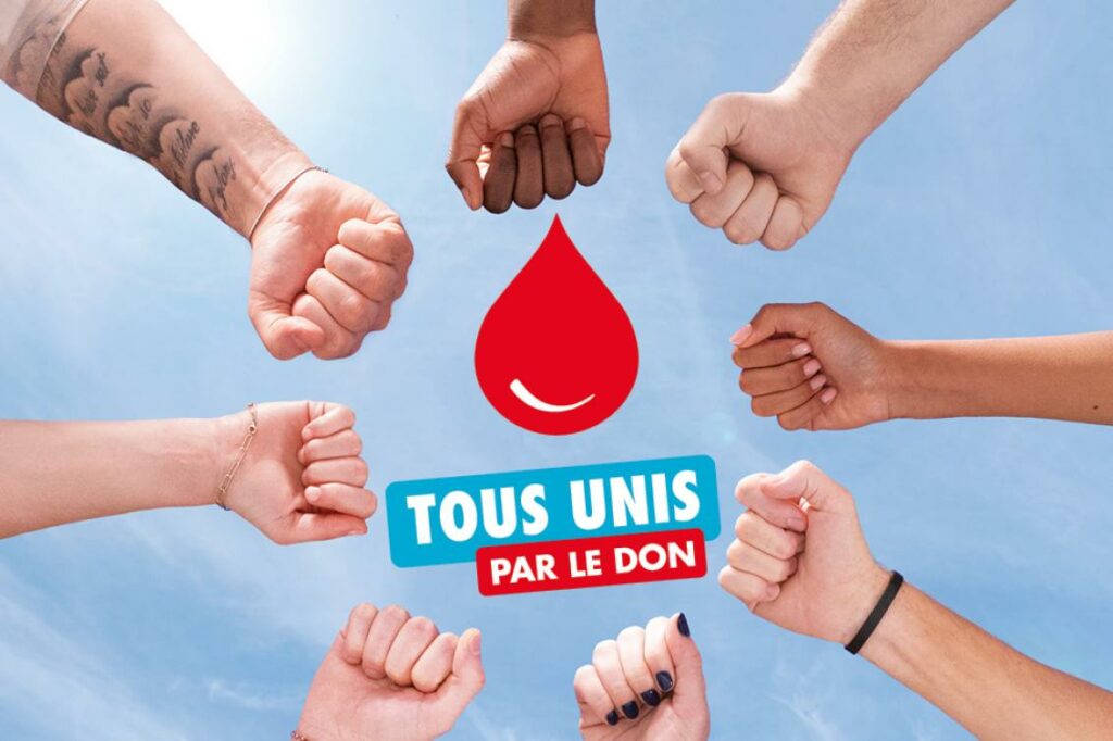 affiche tous unis par le don
Etablissement Français du Sang