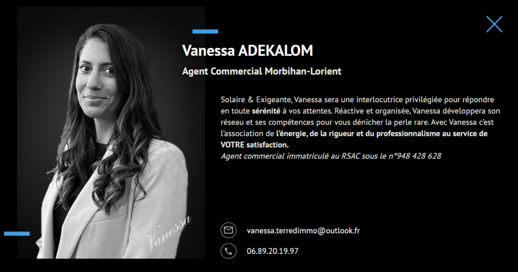 Vanessa Adekalom / Agent  sur Lorient